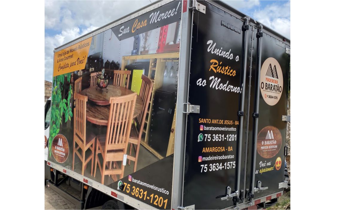 O Baratão Saj - caminhão Baú completo